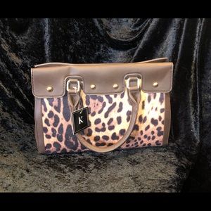 New Leopard and Brown Hand Bag